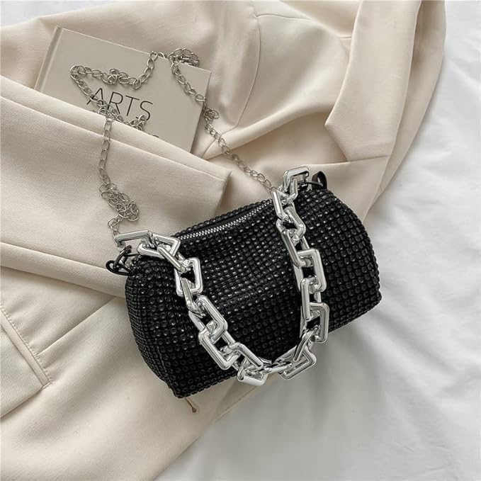Amazon | ラインストーン ショルダーバッグ 2WAY クラッチ